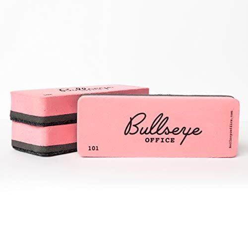 Bullseye Office Retro Dry Erase Eraser, Set of 3 Premium