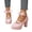 Pink, variant on Women's Bow Pearl Chunky High Heel Pumps Platform Round Toe Heeled Sandals Ankle Strap Elegant Dress Mary Jane Shoes Beige Size 7
