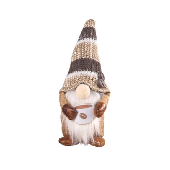Godderr Coffee Gnome Plush, Home Decorations for Coffee Bar Farmhouse Kitchen, Swedish Elf Gift for Christmas Valentine Thanksgiving Holiday