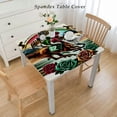 thumbnail image 2 of HAOXIT Party Tablecloths for The Roses Decorations Horse Racing Party square Table Cover Party Supplies 60''x60'', 2 of 7