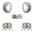 thumbnail image 1 of Transit Auto Rear Disc Brake Caliper Coated Rotors and Semi-Metallic Pads Kit for Car Chevrolet GMC Express 2500 Savana 3500 KCG-100928N, 1 of 11