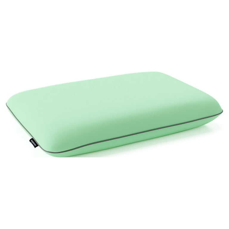 Green memory foam store pillow