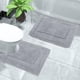 thumbnail image 4 of Juego de Alfombrillas de Baño SHACOS en Forma de U 40x60 cm y 50x60 cm Gris, 4 of 8