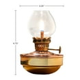 thumbnail image 2 of Kings County Tools 4.75” Tall Oil Lamp with Naval-Style Copper/Brass Body, 2 of 6