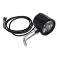 thumbnail image 2 of Luz delantera de scooter eléctrico de 10 pulgadas Universal 12‑72V 2 en 1 Faro de bocina de bicicleta eléctrica para accesorios de ciclismo, 2 of 12