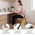 thumbnail image 3 of WASUHE Resin Folding Chair Set of 6, Reinforced Metal Frame Stackable Plastic Folding Chairs for Wedding, Party, Restaurant & Meeting Room, White Upgraded, 3 of 8
