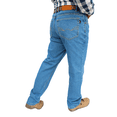 thumbnail image 2 of Pantalón de mezclilla rígida John Silver  Corte recto tipo vaquero Color azul claro, 2 of 2
