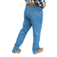thumbnail image 2 of Pantalón de mezclilla rígida John Silver  Corte recto tipo vaquero Color azul claro, 2 of 2