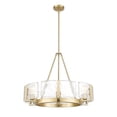thumbnail image 7 of Aenon 6-Light Chandelier in Brushed Champagne Bronze with Hammered Water Glass, 7 of 7