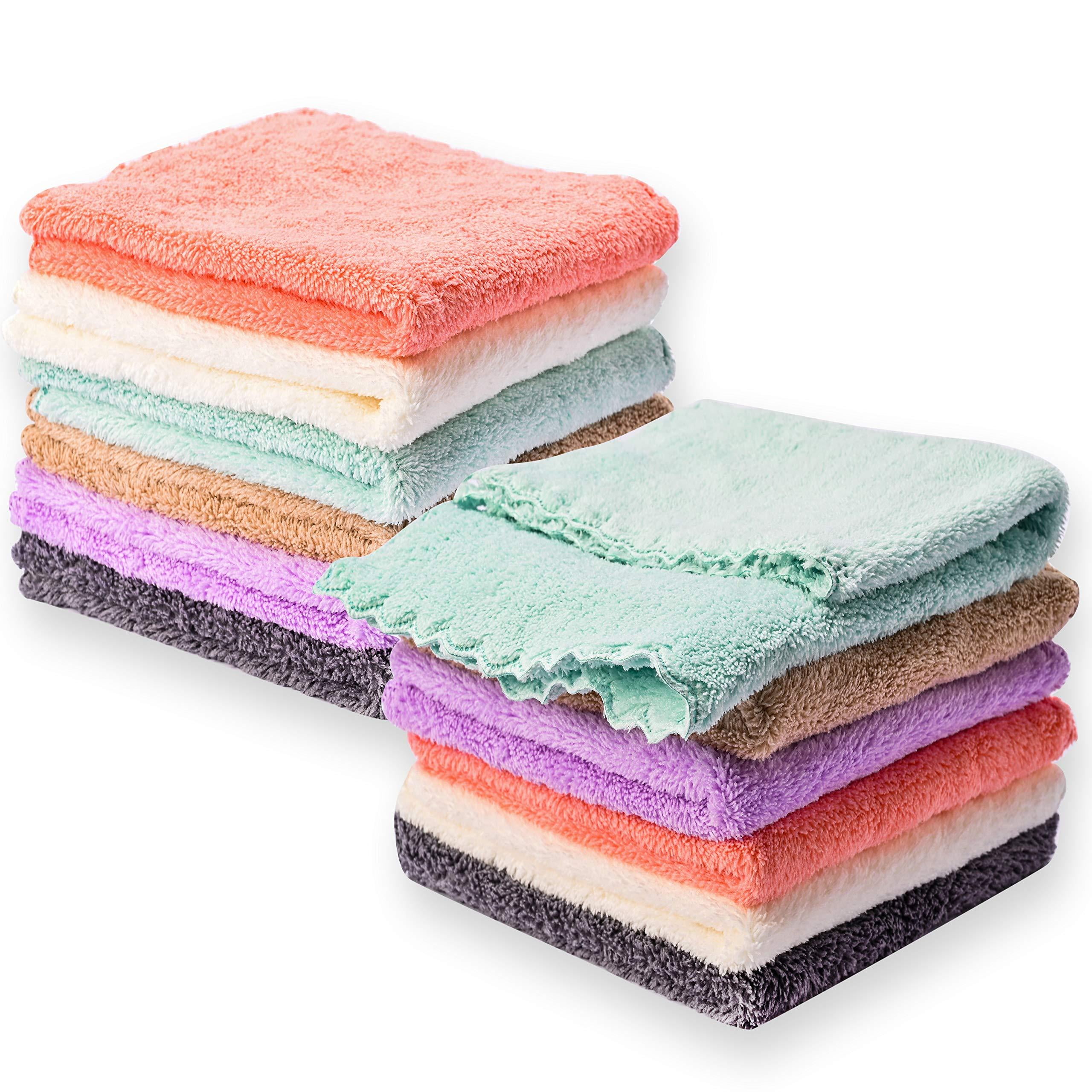 24 Pack Washcloth Premium Cotton Baby Towel Face Cloth Gym Spa Dishcloth USA PP 