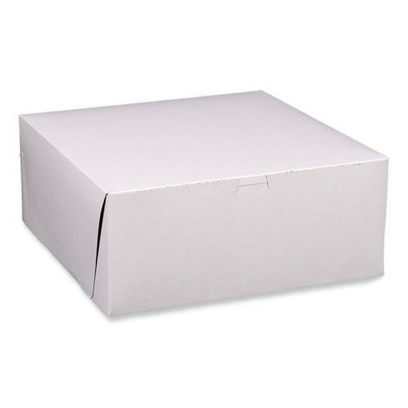 Bakery Boxes, Standard, 14 X 14 X 6, White, Paper, 50/carton | Bundle of 2 Cartons