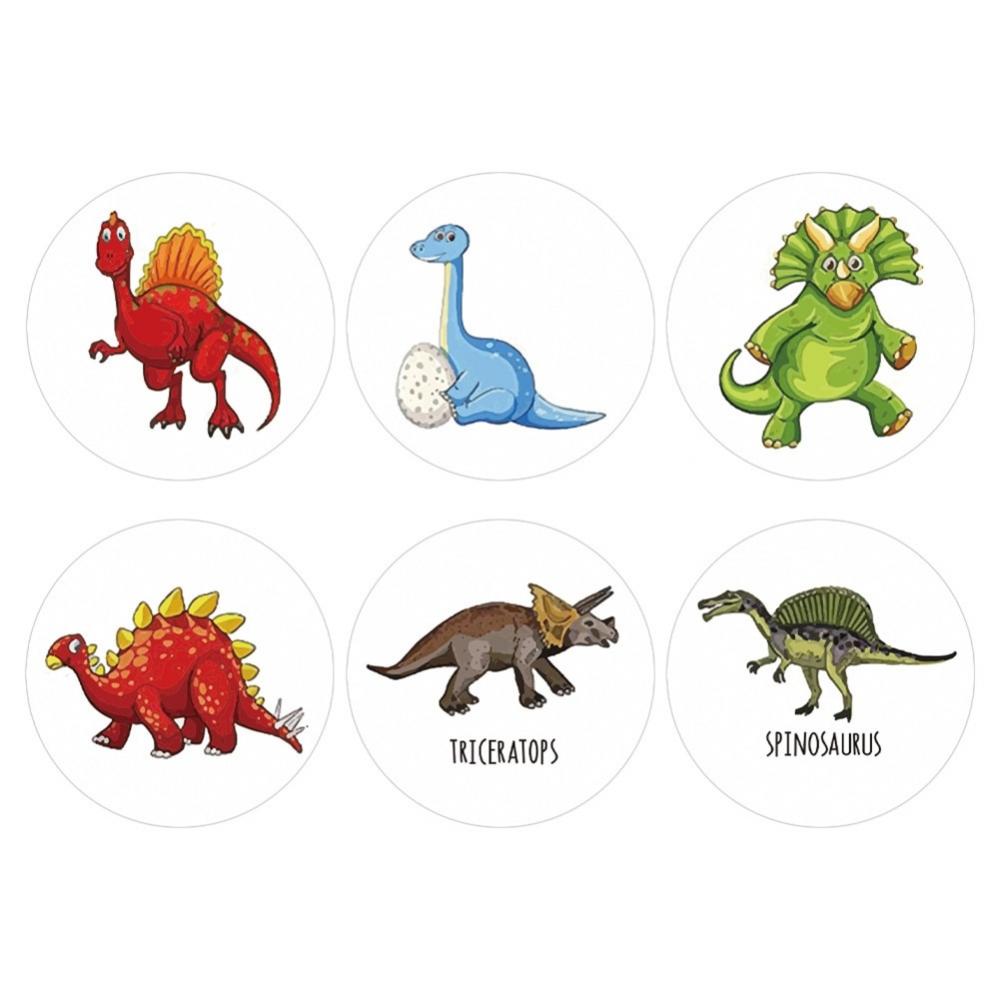 [Big Clear!]500pcs Adorable Cartoon Dinosaur Stickers Vibrant Designs