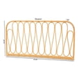 thumbnail image 7 of Baxton Studio Carrick Modern Bohemian Natural Brown Rattan Queen Size Wall-mount Headboard, 7 of 7