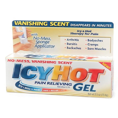 Icy Hot Pain Relieving Gel Vanishing Scent 2.5 Oz, 6 Pack