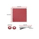thumbnail image 3 of INSPIRE CHIC Corbata de lunares para hombres, juego de clip de corbata, gemelos, pañuelo de bolsillo para negocios y bodas en rojo y rosa, 3 of 6