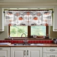 thumbnail image 3 of Yayeee Kitchen Curtains Tier Set of 2 Light Filtering 57"x24" Over Sink Window Panels, Snow Cartoon Houses, 3 of 7