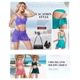 thumbnail image 2 of FOLUNSI Two-Piece Swimsuit Set - High Waist Bikini Swim Skirt Bright Purple-3XL, 2 of 11