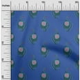 thumbnail image 1 of oneOone Organic Cotton Voile Fabric Leaves & Floral Block Decor Fabric Printed BTY 42 Inch Wide, 1 of 4