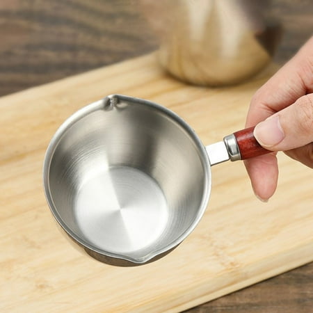

Yannee Pot Gravy Stainless Steel Milk Pot Small Sauce Pan Saucepan Non Stick Saucepan 5 Ounce Silver