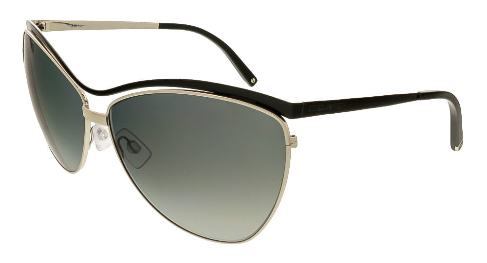 Dsquared DQ0100/S 20B Black/Silver Cat Eye Sunglasses