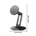 thumbnail image 3 of Yonrjhukm Foldable Metal Magnetic Mobile Phone Stand for Desk, Rotatable Multifunctional Stand for Live Streaming, TV Watching, and Video Calls, Sturdy and Space-Saving Design, 3 of 5