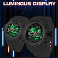 thumbnail image 5 of Findtime Women's Sport Watch Digital Waterproof Watches Military Watches Analog Outdoor Wrist Watch LED Luminous Alarm Stopwatch Dual Time Wristwatch, 5 of 7