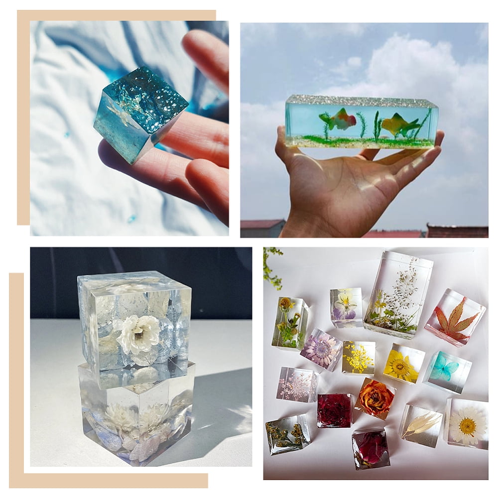 12Pcs 12 Styles Silicone Molds Resin Casting Molds For UV Resin Epoxy Resin Jewelry Making Mixed Shapes White 25~107x21~66x18~62mm 1pc/style