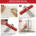 thumbnail image 2 of Cabinet Hardware Jig Aluminum Alloy Cabinet Handle Drill Guide Adjustable Drill Template Guide Tool Precise Punch Locator, 2 of 8