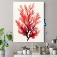 thumbnail image 4 of UXIEQU 12x16 Inch 2D Flat Abstract Red Coral Watercolor Wall Art Oceanic Coastal Minimalist Home Decor, 4 of 8