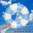 thumbnail image 3 of Striped Swimming Ring Medium-Sized Swim Tube Floating Ring Water Toys for Adults, 3 of 4