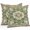 Green, variant on Pink Blue Floral Throw Pillow Covers 16x16 Inch Set of 2, Farmhouse Garden Flowers Botanical Waterproof Outdoor Pillow Covers, Decorative Cushion Pillowcases for Couch, Sofa, Bed, Garden, Patio