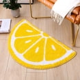 thumbnail image 4 of Alfombra de baño LEVINIS, fruta amarilla, limón, suave, absorbente de agua, 4 of 6