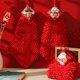 thumbnail image 5 of 2024 Año Nuevo Chino Toalla de Mano Cocina Colgante Suave Coral Pañuelo Trapo Rojo, 5 of 11