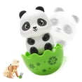 thumbnail image 4 of Adorable Panda Wobble Sensory Toy - Unfallable Baby Bath Float, Promotes Coordination, Plastic Material, 9x6x6cm, 46g, 4 of 6