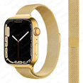 thumbnail image 1 of Pulsera delgada Banda de metal para Apple Watch 8 7 6 SE 5 4 3 38 40 41 45 49MM Correa milanesa de acero ultra inoxidable para iwatch 42 44MM Tan Jianjun unisex, 1 of 2