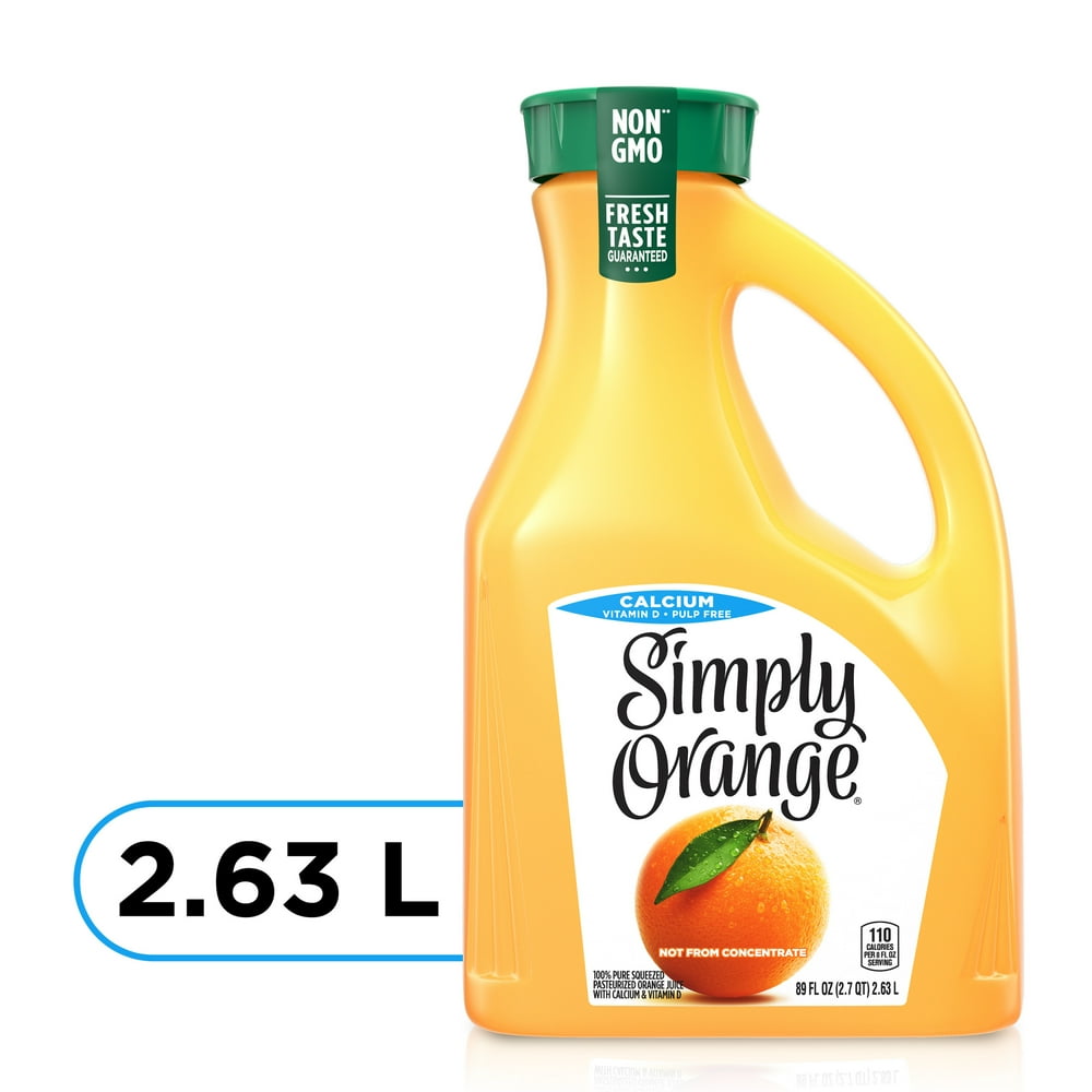 Simply Orange Juice with Calcium, 2.63 Liters