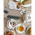 thumbnail image 4 of Brown Geometric Kitchen Dish Towels for Drying Dishes Set of 2, Stripes Boho Spring Flowers Pastoral Country Waffle Weave Microfiber Hand Tea Bathroom Towels Quick Dry & Absorbent Towel 15.7x23.6, 4 of 7