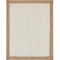 thumbnail image 3 of 3x14 Ft White Jute Area Rug, Hand-Woven, Reversible, Farmhouse Boho Style, Durable & Pet-Friendly Rug for Living Room, Dining Room, and Bedroom, 3 of 5