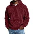 thumbnail image 2 of ZUBMGKTE Men's Fuzzy Sherpa Sweatshirt Fashion Pullover Fleece Hoodies Sweatshirt for Men, 2 of 7