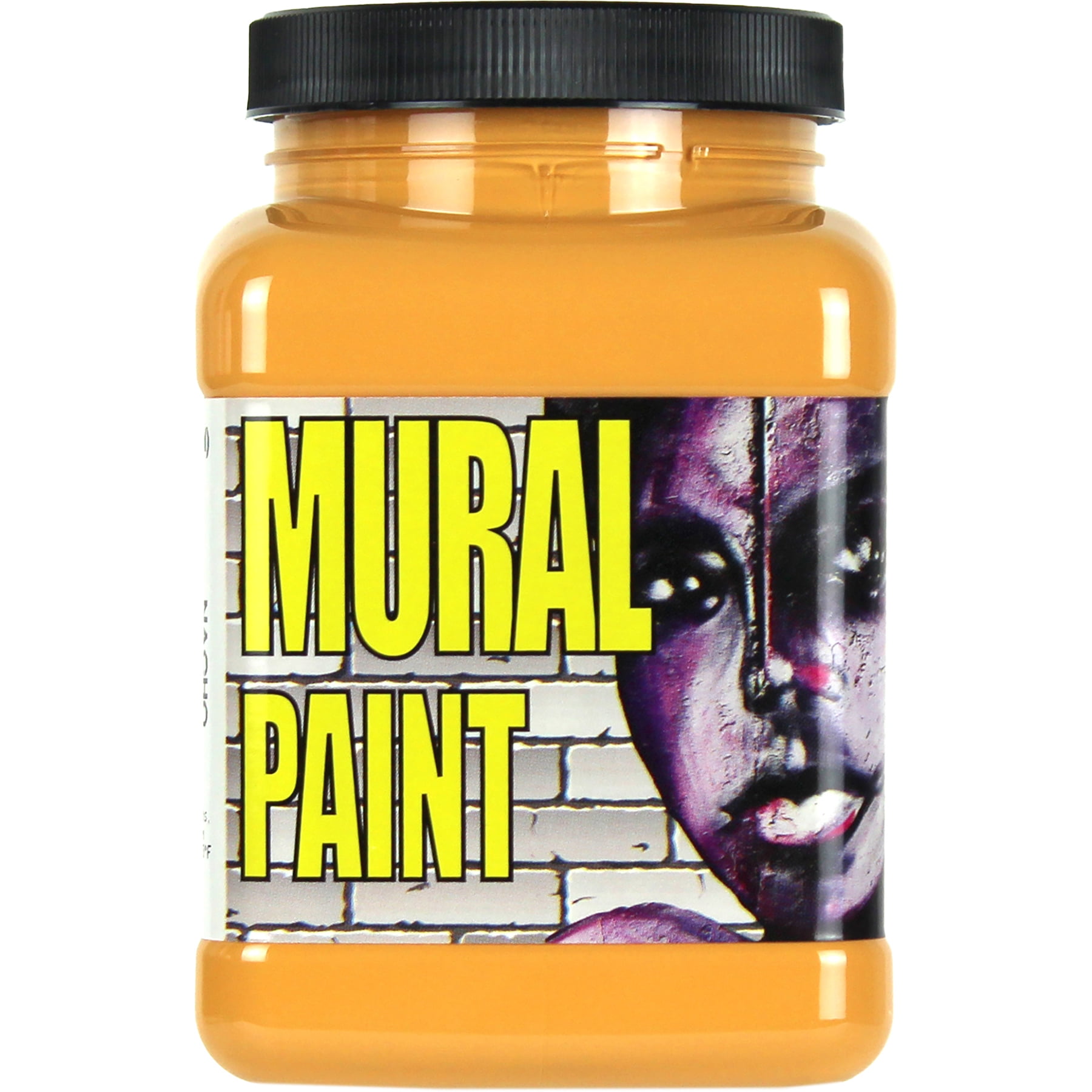 Chroma Mural Paint, Pint, Nacho (Yellow Orange), Pack of 2