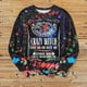 thumbnail image 4 of Mujeres Tops Tie-dye Casual Manga larga Halloween Sudadera Pullover Camisas Blusa Fridja  fksj155, 4 of 4