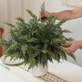 thumbnail image 4 of 3-Piece Simulated Christmas Cedar Branches - 18 Inch Artificial Greenery with Soft Glue Feel for Home & Garden Decor, 4 of 7