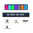 thumbnail image 1 of 12Inch 4K 2160P Dash Cam Carplay & Auto 5G Rearview Mirror Camera Car DVR GPS Navigation Video Recorder Dual Lens ,Clear Images, 1 of 7