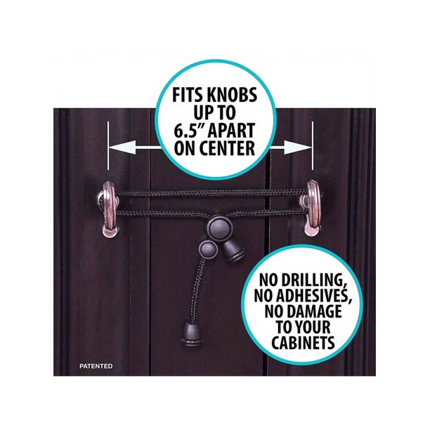 1pc Multifunctional Safety Lock To Prevent Finger Pinching For Drawers, Wardrobes, And Doors