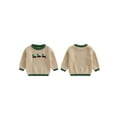 thumbnail image 2 of BemeyourBBs Toddler Baby Boy Girl Mallard Duck Sweater Hunting Duck Clothes Long Sleeve Duck Embroidery Pullover Tops Sweatshirts Knit Sweaters Fall Winter Outfit, 2 of 9