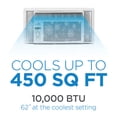thumbnail image 4 of BLACK+DECKER BD10WT6 10,000 BTU Window Air Conditioner Unit, AC Cools Up to 450 Square Feet, Energy Efficient, White, 4 of 8