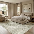 thumbnail image 3 of ATHOPE 5x7 Area Rug, Vintage Boho Medallion Rugs Non-Slip Soft Low Pile Washable Rug Large Distressed Rug Indoor Retro Carpet for Living Room Bedroom Dining Room Home Office, Beige, 3 of 8
