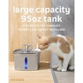 thumbnail image 3 of Fuente de agua Cat Veken de acero inoxidable de 2,8 L con filtros, 3 of 7