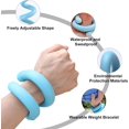 thumbnail image 4 of Pesas para muñeca y tobillo, juego de 2 pesas para muñeca portátiles para mujeres, hombres: natación, caminar, yoga, gimnasia y entrenamiento de resistencia, 4 of 5