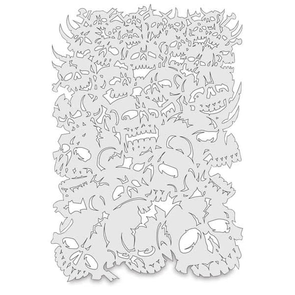 Iwata Artool Freehand Template - Curse of the Skull Master Bonz II